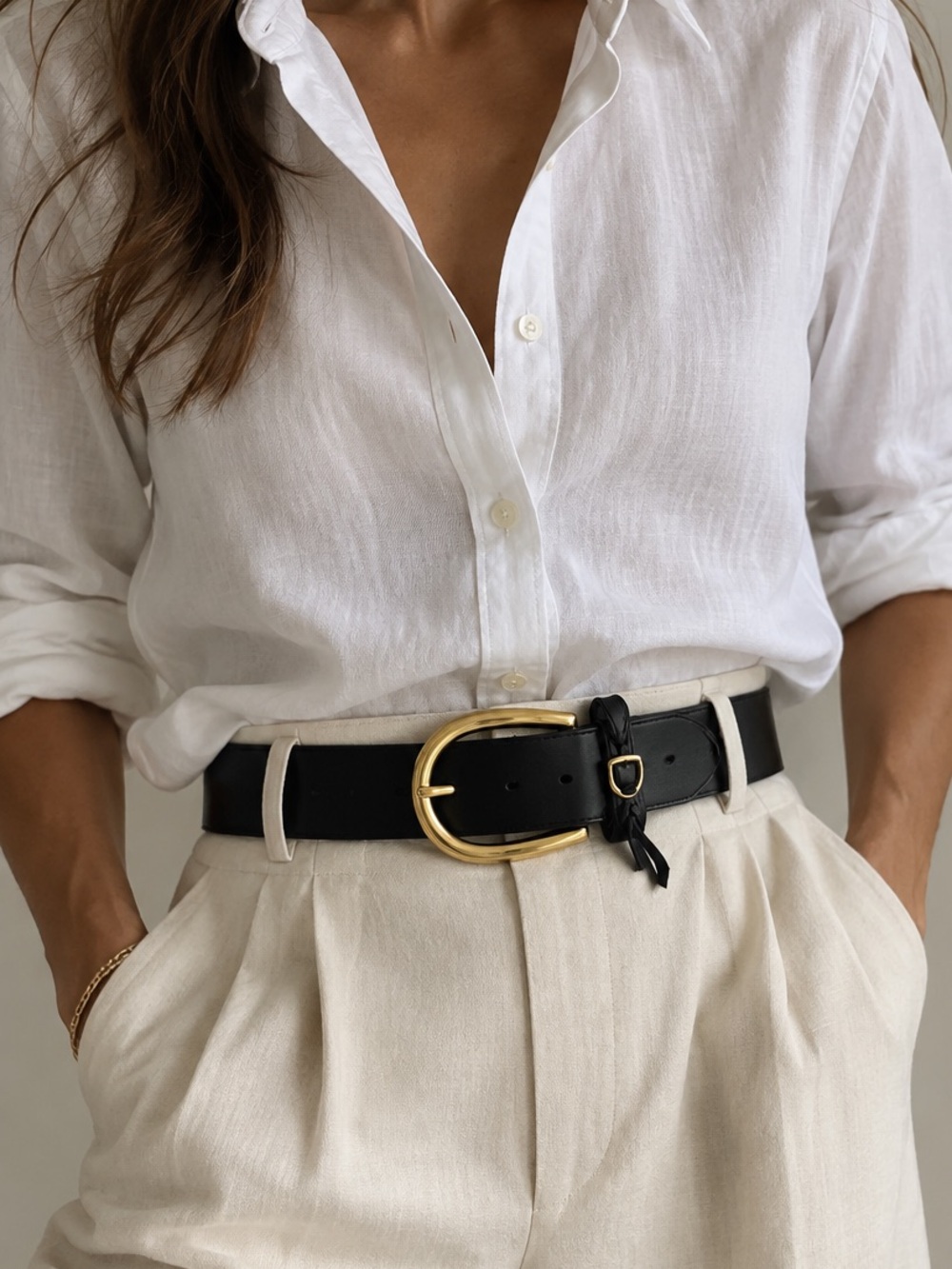 Ralph Lauren purple label genuine leather belt